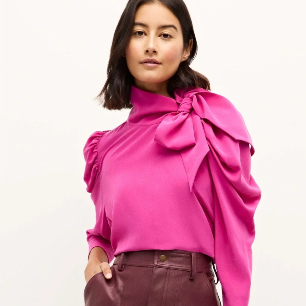 Marie Oliver Gabriella blouse- Raspberry XS